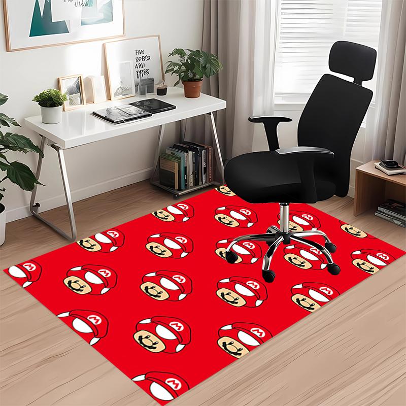 Mario Printed Carpetrugfor Office Chair Living Room Bedroom Kitchen Room Decor Gifts