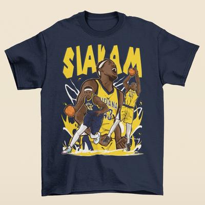 Pascal Siakam Cartoon Style Indiana Basketball T-Shirt