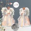 LED Light Silver Golden Angel Tree Topper Christmas Tree Accent 12" Height ForXmas Decoration Ornament