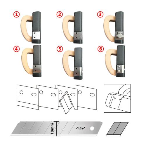 CF floor cutter, floor cutter, floor cutter, cutter for CF cutter set, floor cutter, carpet cutter, carpet installation cutter (6261)