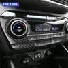 Real Soft Carbon Fiber Sticker for Hyundai Tucson TL/TLE 2015 2016 2017 2018 2019 2020 Interior Center Air Conditioning Panel
