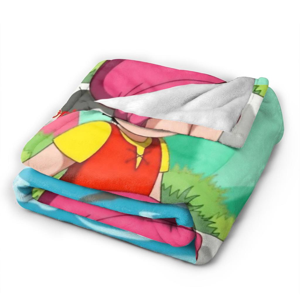 Heidi, Mädchen der Berge Decke Warmes bedrucktes Plüsch-Kuscheldecke für Wohnzimmer Picknick Flanell Bettüberwurf Bettbezug