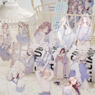 30pcs/1lot Kawaii Stationery Stickers White Lover Diary Decorative Mobile Stickers Scrapbooking DIY Craft Stickers