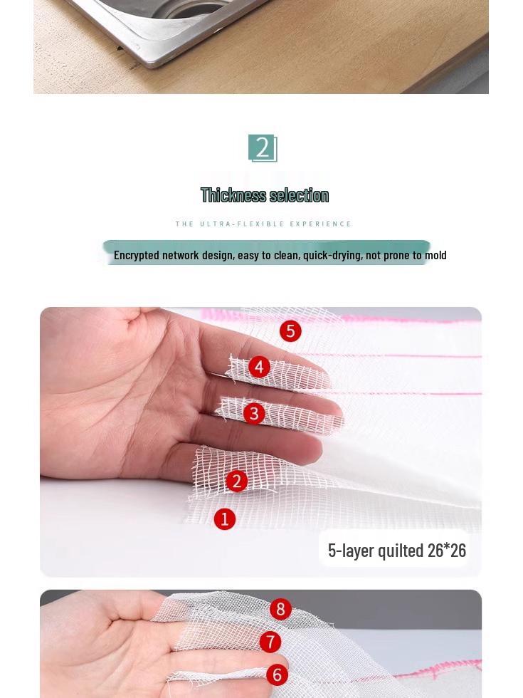 Non-Stick Oil Dishcloth: Absorbent, Lint-Free Linen Kitchen Towel for Easy Cleaning