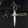 6.0 Inch Silver, Cherry Blossom Hair Scissors, Hair Scissors, Flat Scissors, Bangs Scissors, Thin Tooth Scissors
