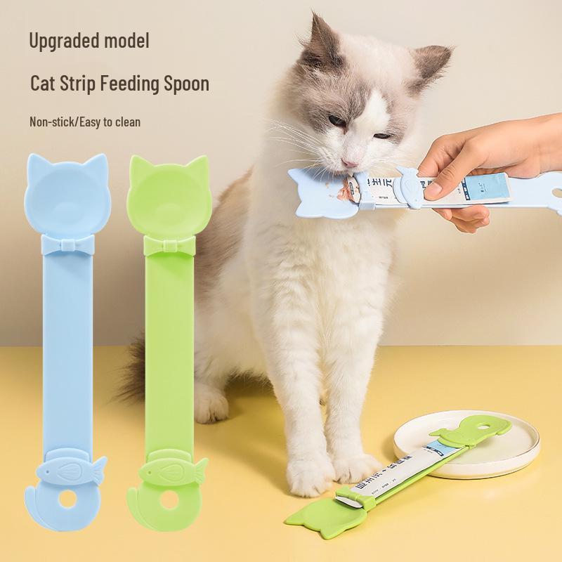 Spremi-premietti per Gatti con Manico Lungo - Utensile per Alimentare Animali Domestici
