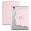 For iPad Pro 13 (2024) Case Rotating Stand PU Leather Clear Back Detachable Tablet Cover