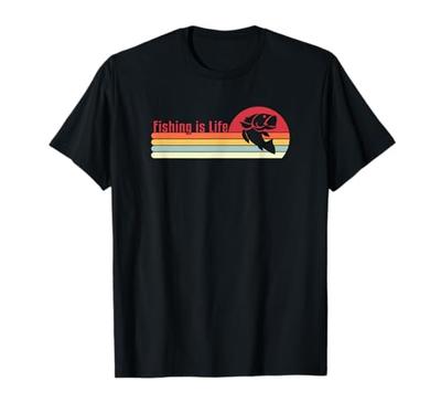 Pesca é Vida T-Shirt para Pesca com Isca Artificial no Oceano