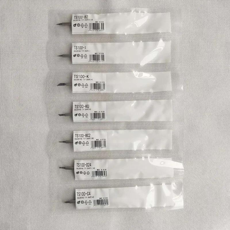 Náhradní hroty páječky TS100 Různé modely hrotů elektrické páječky Pinecil V2 Série TS B2 ILS BC2 C4 K