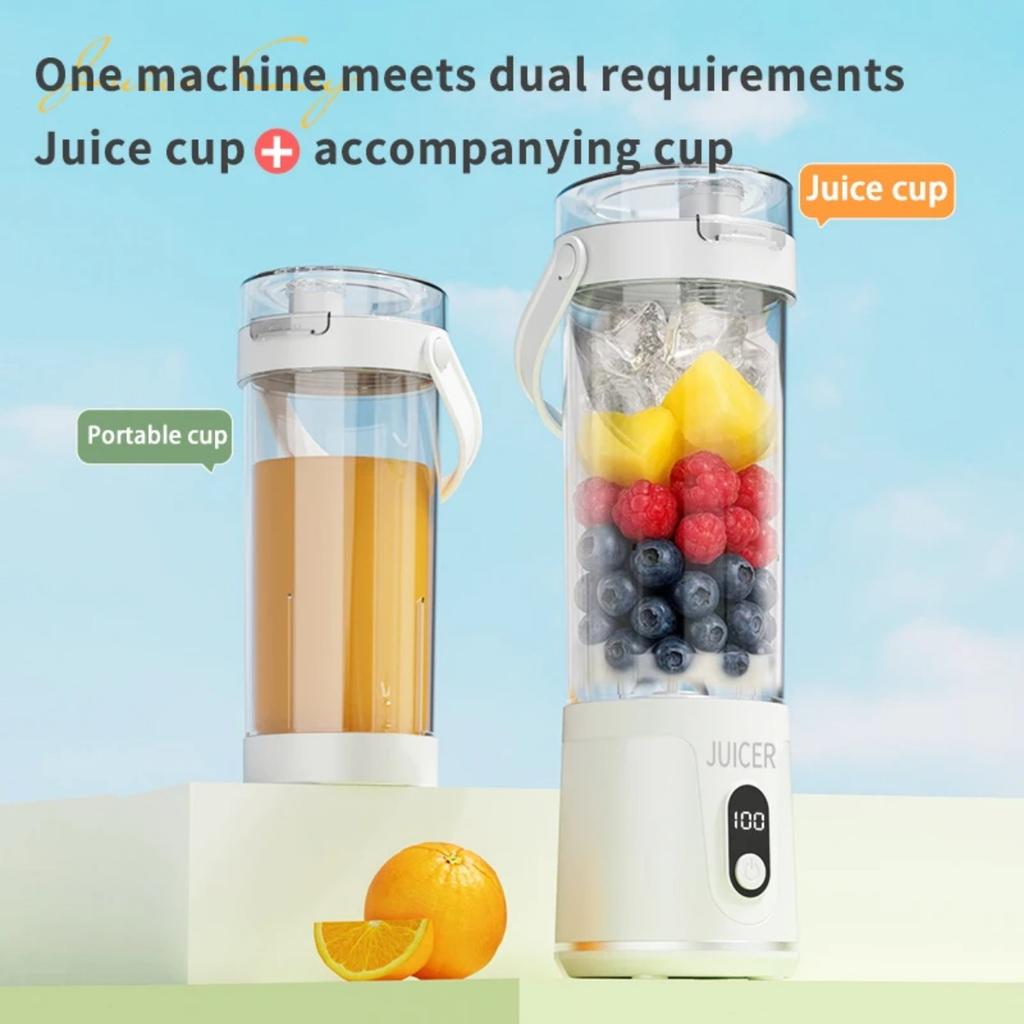 JOYBLISS Portable Blender 600ML Electric Juicer Fruit Mixers 4000mAh USB Rechargeable Smoothie Outdoor Fresh Fruit Blender Personal Juice
