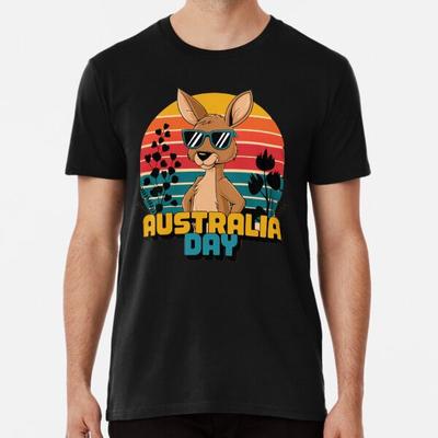 Australia Day Retro Kangaroo TShirt Made In Australia Unisex T-Shirt