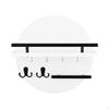 Key Holder Wall Mount Organizer Wooden Multipurpose Versatile Hooks Hat Rack for Entryway Office