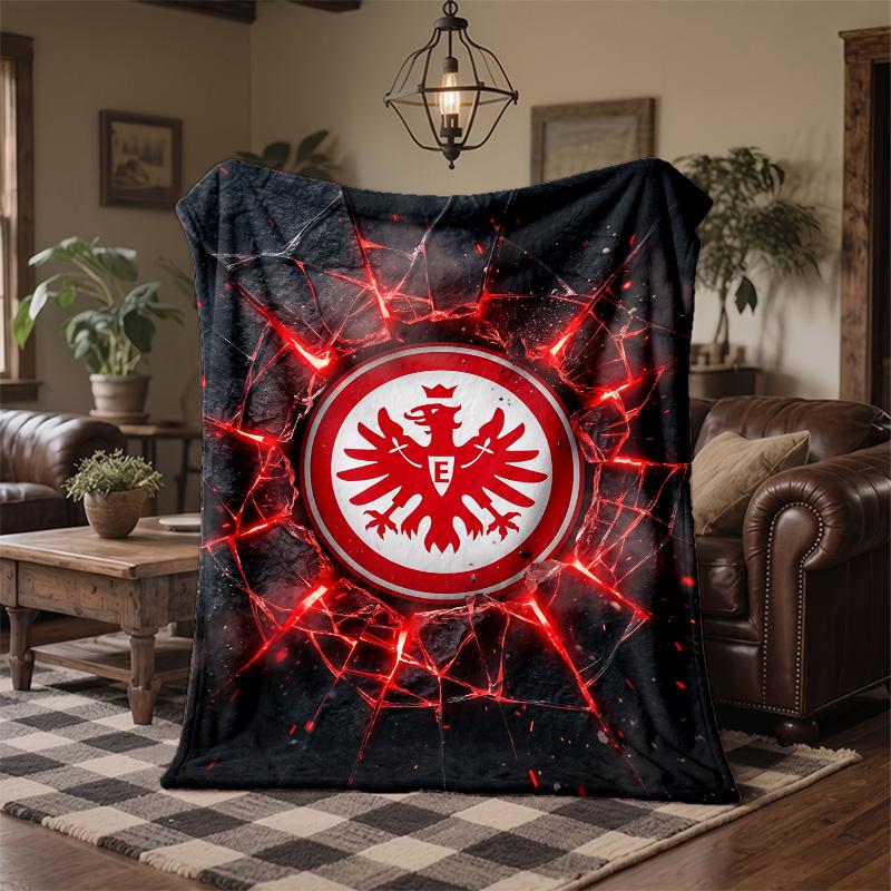 Eintracht Frankfurt Fußball Druck Flanell Decke Weich Warm Sofa Bett Überwurf für Zuhause Büro Schlafzimmer