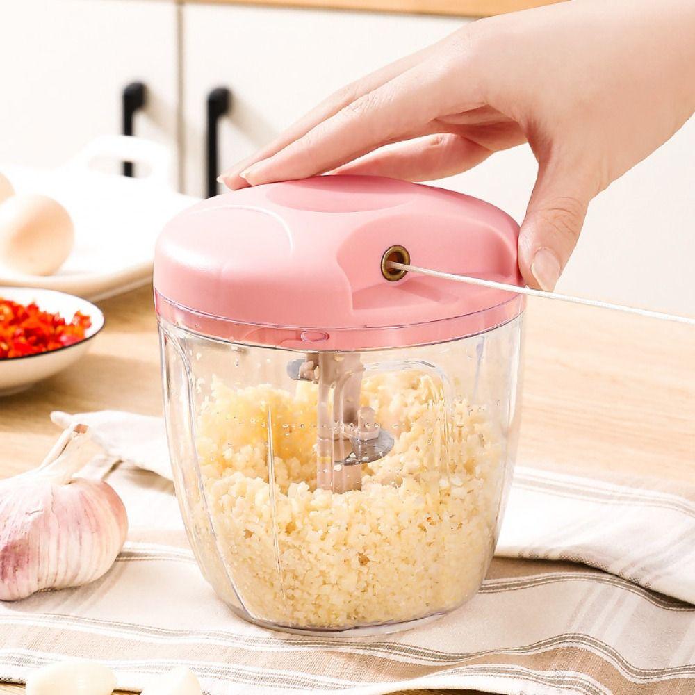 500/900ML Manual Ginger Grinder Manual Rotate Handheld Meat Grinder Garlic Chopper  Household Use