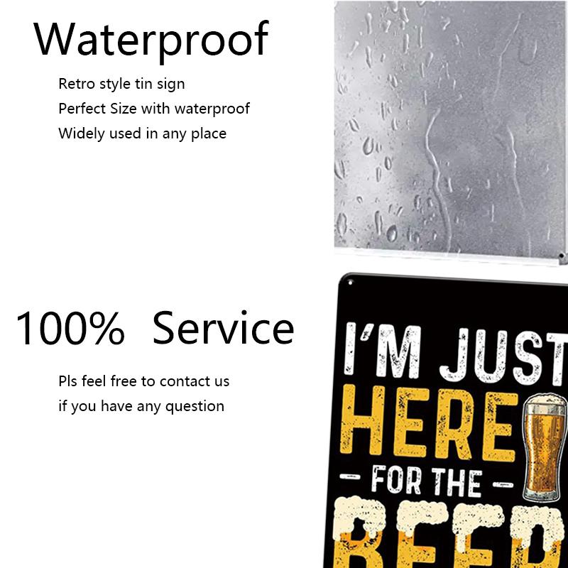 INEED Decor Retro Alcohol Beer Brand Metal Sign Vintage Tin Plate Wall Poster Home Decorative For Bar Club Man Cave Wall Decor