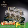 FANKAQI Kristallglas Whiskey- & Brandy-Tumbler-Sets