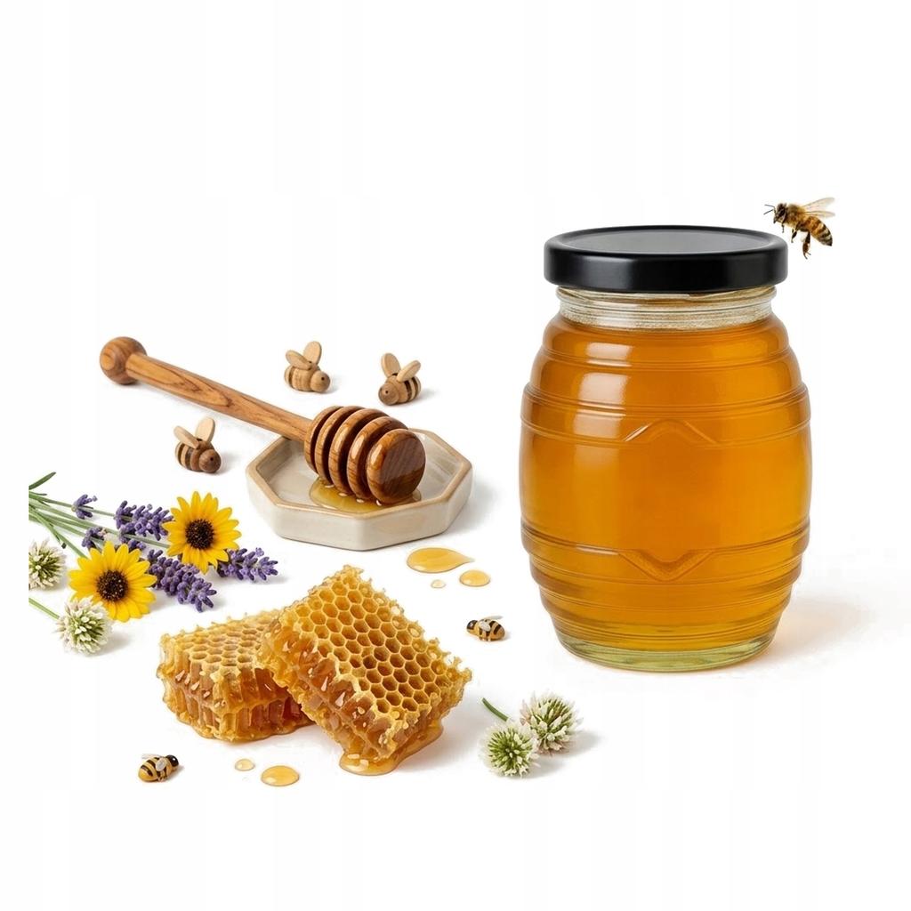 Glazen pot UL180 ml voor honing jam kruiden cadeau diy decoratieve pot
