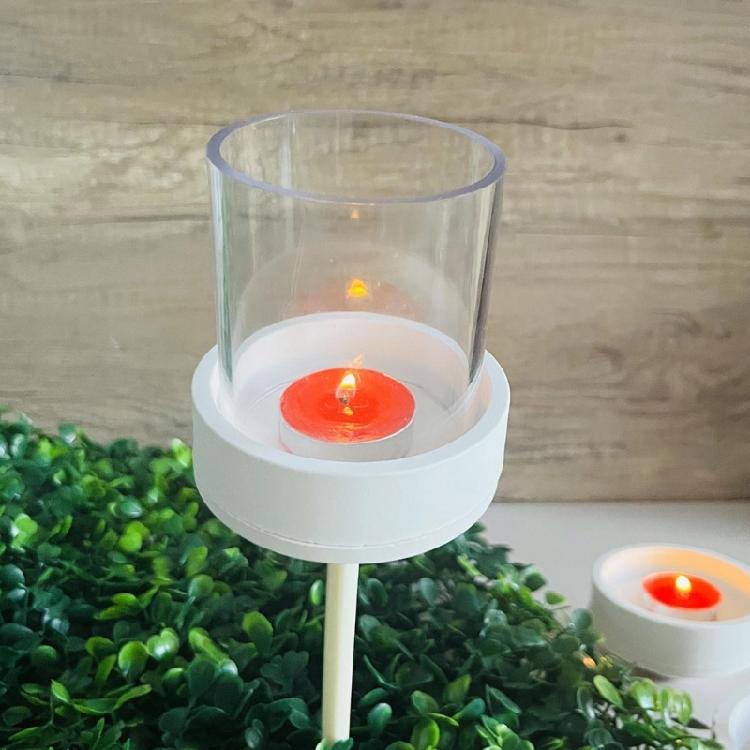 Handmade Candle Holder Molds Concrete Cement Plaster Molds Outdoor Garden Candlestick Silicone Molds Table Decorations