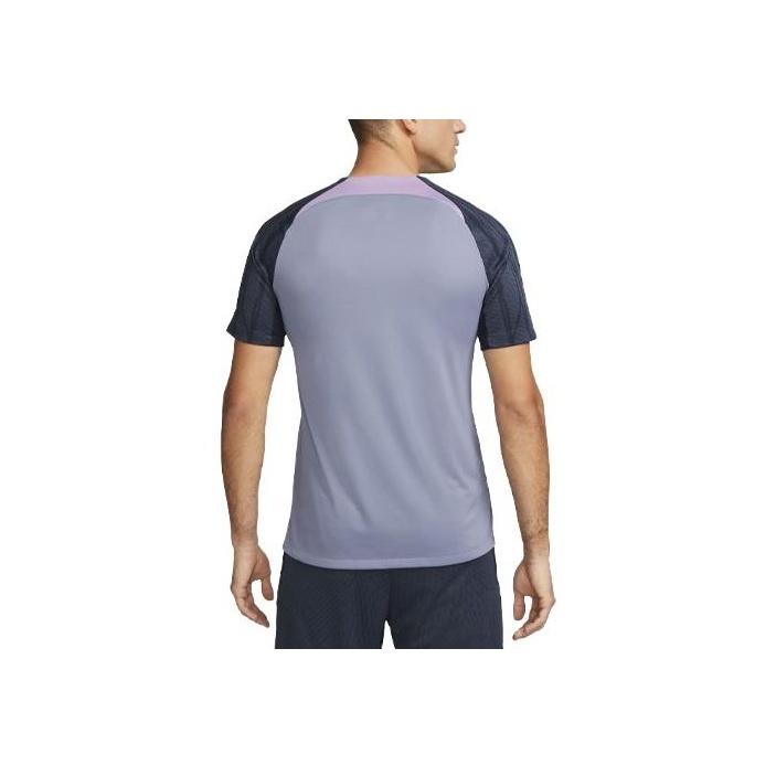 Nike Tottenham Hotspur Strike Embroidered Letter Print Patchwork Short Sleeve Soccer Jersey Men Tops Iron-Purple DX3025-524