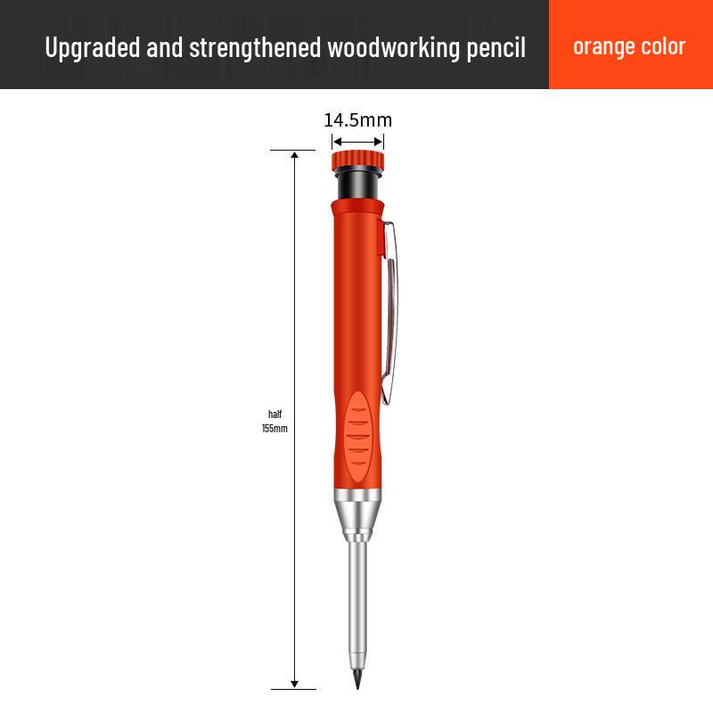 Profesjonalny ołówek stolarski do obróbki drewna z długim nosem do głębokich otworów z szybkoschnącym grafitem