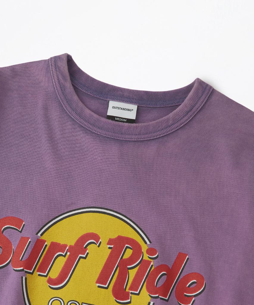 OUTSTANDING Life Is Tee Surf Ride Tee_Vintage Purple