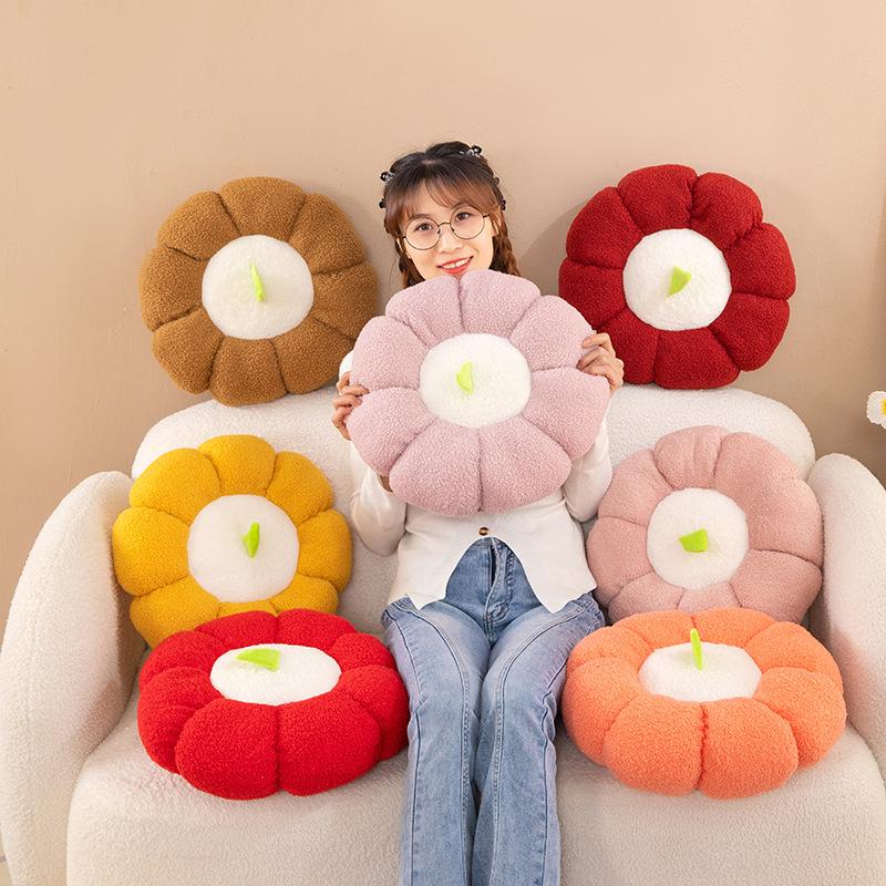 Autumn and winter pumpkin futon seat cushion ground seat pier lazy living room butt cushion tatami bay window pad HZ
