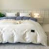 White Bedding Comforter Set with Pillowcase Bed Sheet Single Full Size Bed Linen Duvet Cover Set Queen/King Double Single Bed