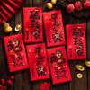 6pcs Blessing 2025 Snake Year Red Envelopes Chinese Style Money Packet  Celebration Party