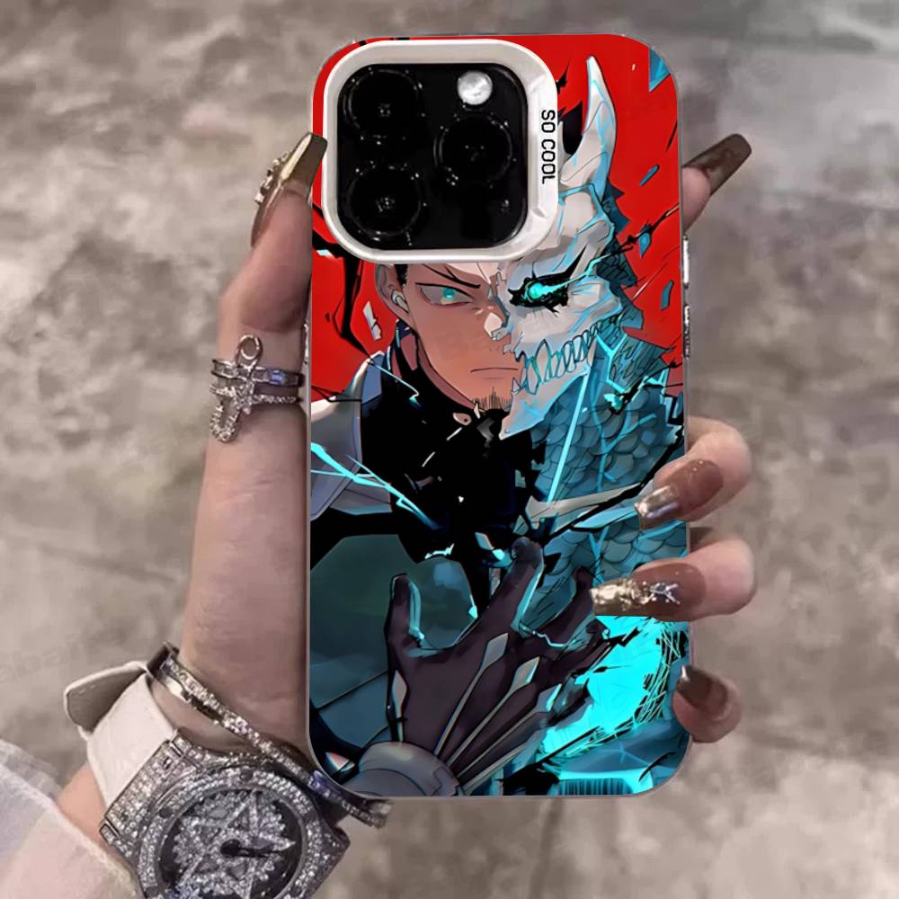 Japan Classic Comics K-Kaiju No8 Anime Colorful Phone Case For IPhone 17 16 15 14 13 12 11 Pro Max Plus Matte Cover
