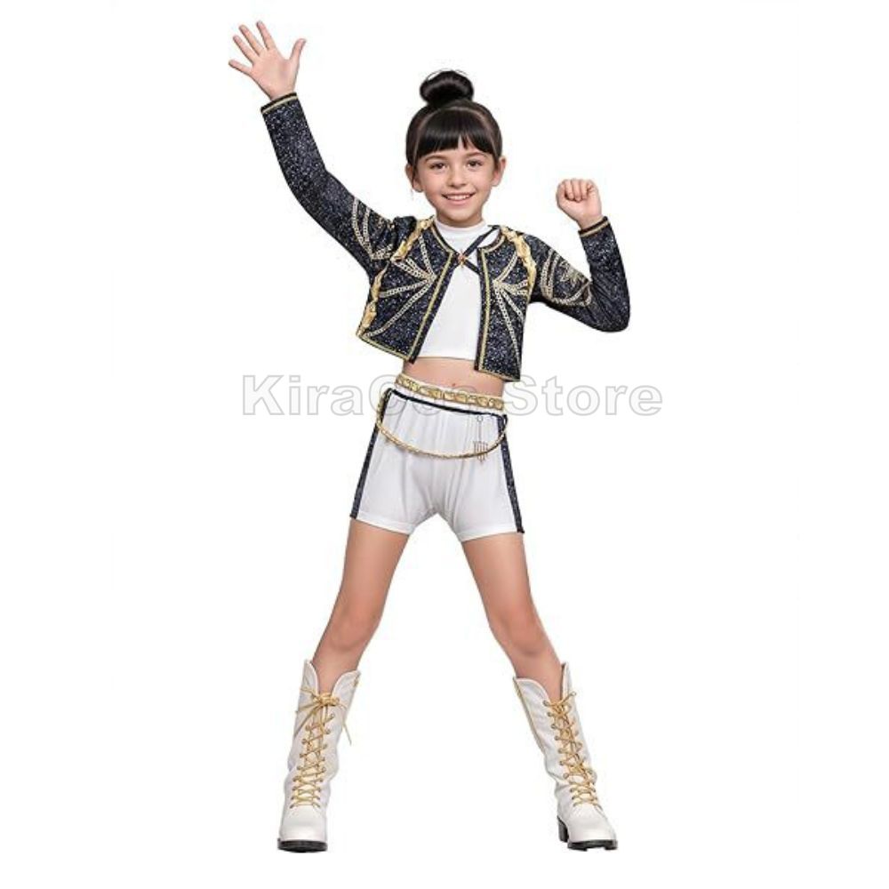 Película Niños Kpop Cazador de Demonios Cosplay Rumi Zoey Mira Traje de Cosplay Ropa KPop Rumi Zoey Mira Disfraz de Cosplay Disfraz con Estampado 3D