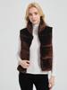 Gilet imbottito da donna in velluto dorato - Corto, Largo, Ispessito, Stile coreano alla moda per Autunno/Inverno 2026