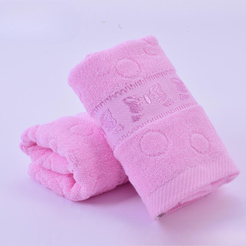Solid Color Thickened Adult Face Wash Cotton Towel Super Soft Absorbent Cleansing