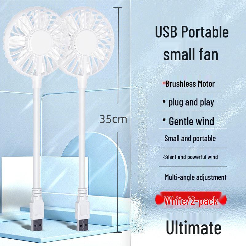 Portable USB Handheld Fan: Silent, Mini, and Power Bank-Compatible for Office, Dorm, and Outdoor Use