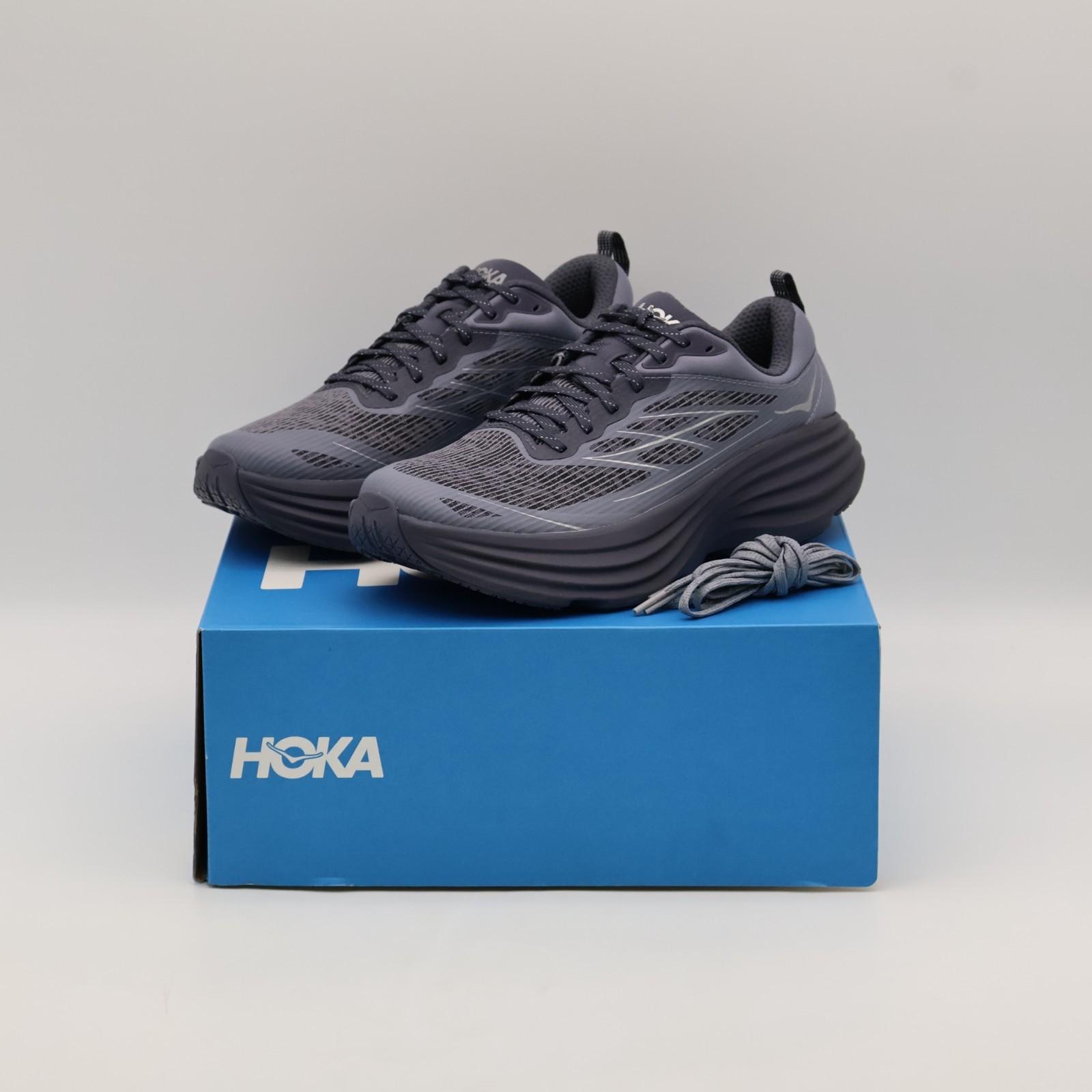 1155391-CYG Hoka Bondi 8 TS Caged Charcoal Grey Gray Skies (Men s) 10
