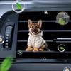Clip per bocchetta dell'aria per auto cucciolo piatto 2D (inodore), Diffusore per profumatore d'aria per auto, include tamponcini in spugna inodori, aggiungi la tua fragranza, decorazione per auto
