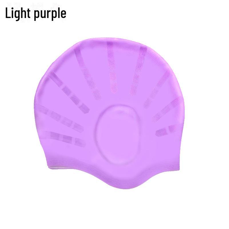 

Шапочка для плавания из силикона для взрослых: Высокая устойчивость, 3D-защита ушей, большие, водонепроницаемые, не сдавливающие.