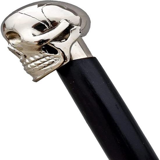 Solid Brass Skull Head Walking Cane Wooden Rosewood Walking Stick Designer Fashion Cane for Men