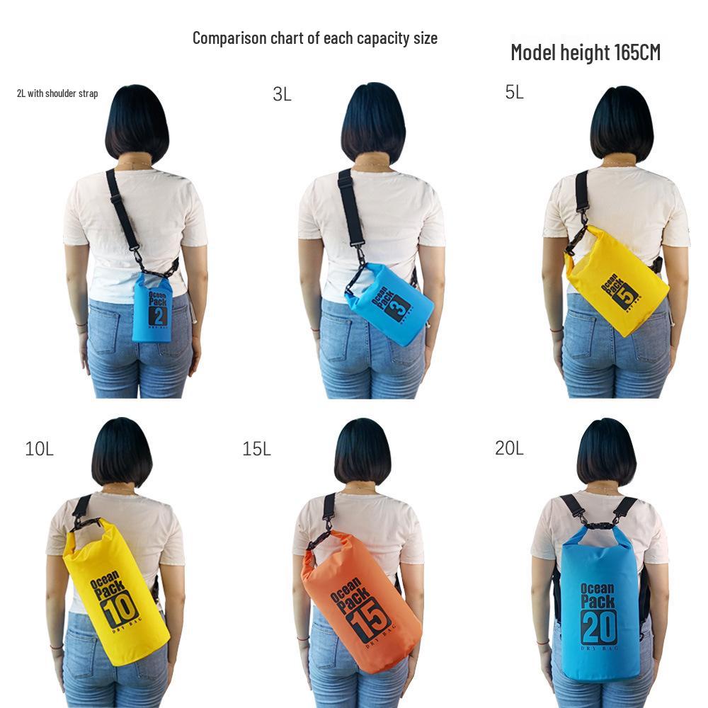 Waterproof Outdoor Adventure Bag for Rafting, Hiking, Diving, Beach, and Camping