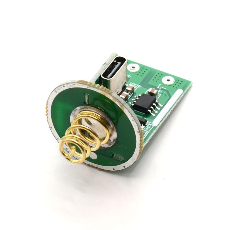 1Pcs Type-C/Micro 3-4.2V Single Lithium Flashlight Led Drive Board 3/5 Modes Pcb Circuit Board For 1X 18650 Or 26650 Battery