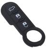 3 Button Remote Key Fob Rubber Pad Replacement Parts Remote Control Key Button Board Compatible For