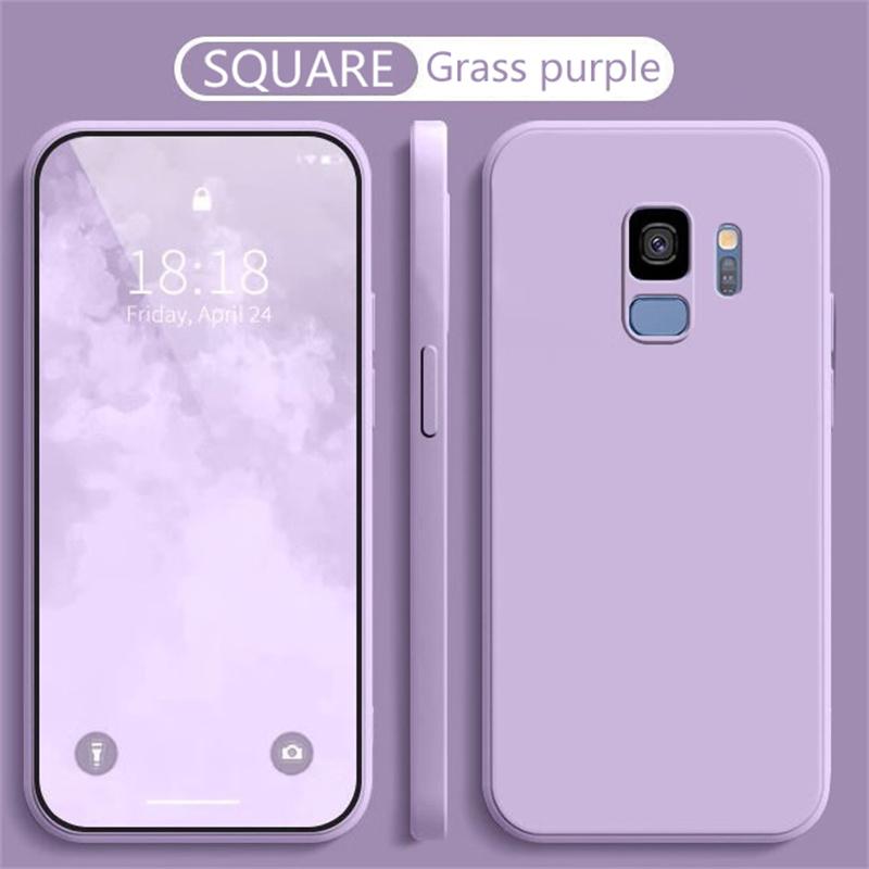 Liquid Silicone Soft Cases For Samsung Galaxy S8 S9 S10 S20 S21 FE S22 S23 S24 Plus Fundas For Samsung Note 8 9 10 20 Plus Cover