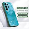 Magnetisch Für Magsafe Hülle Für Samsung Galaxy S26 Ultra S25 Edge S24 Plus S23 FE S22 A17 A54 A55 A56 A57 5G Sandstein Marmor Muster Abdeckung