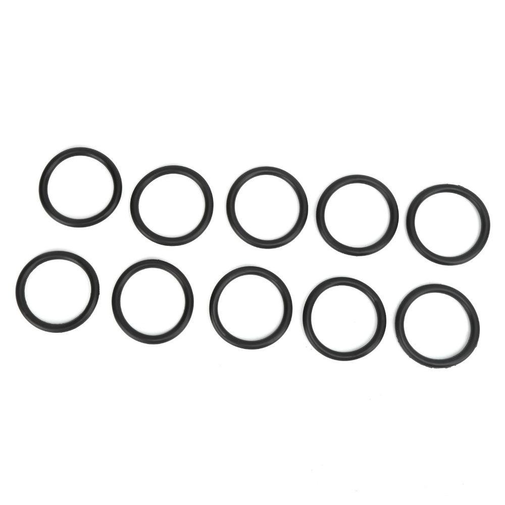 10pcs Set Rubber Car Bumper Fasteners Black Quick Release O-Ring Gaskets 44mm Hose Nozzle Seal Seal Replacement
