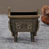 Chinese Bronze Tripod Incense Burner Metal Gourd-shape/Nine-hole Incense Holder Incense Stick Holder for Yoga Meditation Decor