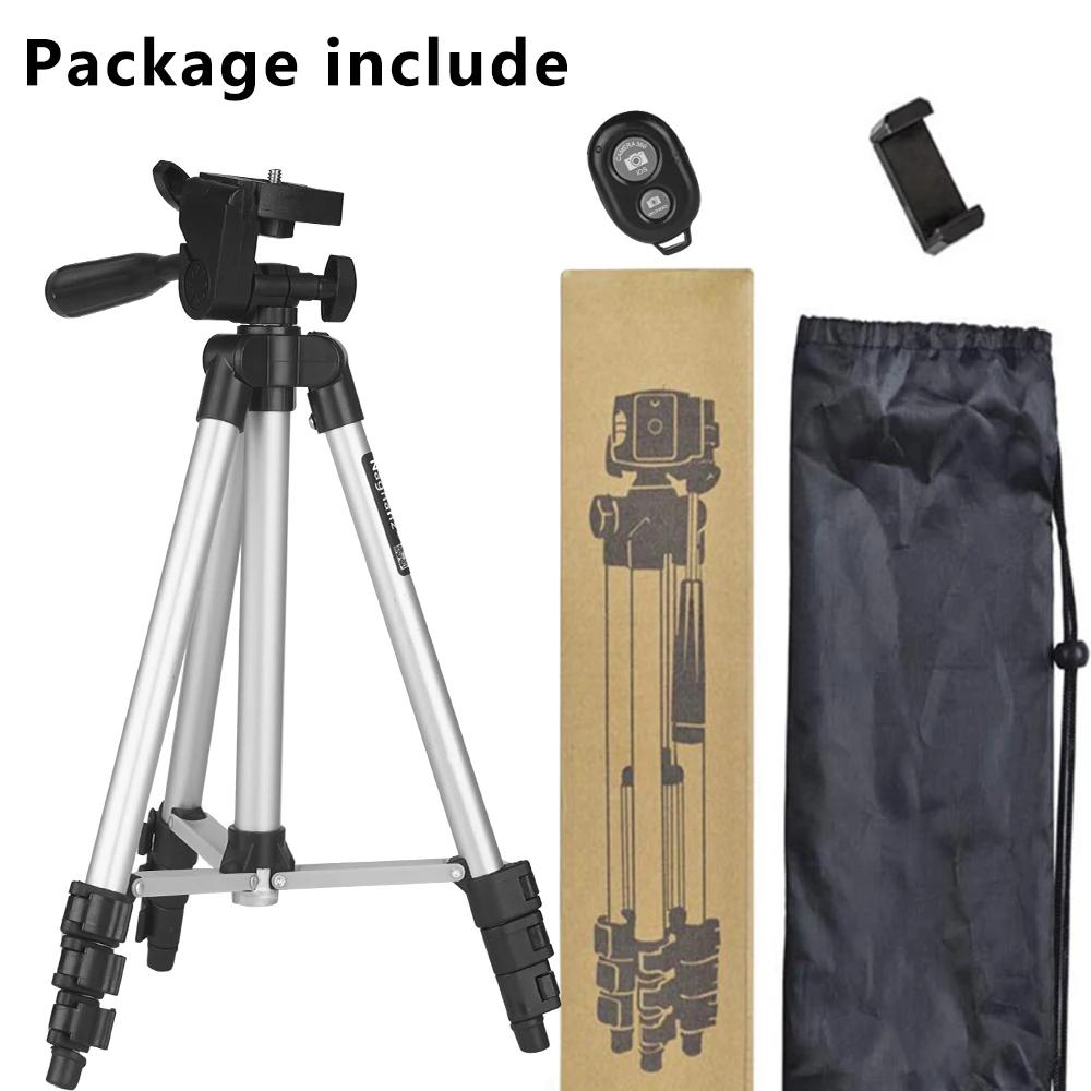 

3120 Tripod for Phone 100cm Universal Phone Video Tripod Stand with Bluetooth Selfie Remote Video Recording Photography Stand