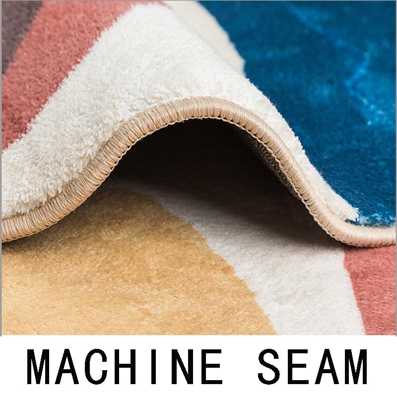 Round Imitation Cashmere Carpets Simple Living Room Decoration Rugs Modern Bedroom Decor Carpet Light Luxury Balcony Lounge Rug
