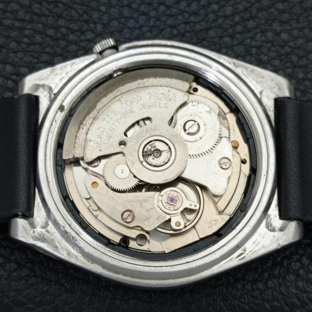JAPAN VINTAGE SEIKO 5 AUTOMATIC 7S26A MENS GOLDEN COLOR DIAL WATCH A500778-5 R154-a500778