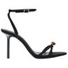 Zara Vintage Open-Toe Strap Sandals 10Cm Women Sandals Black 3311610800