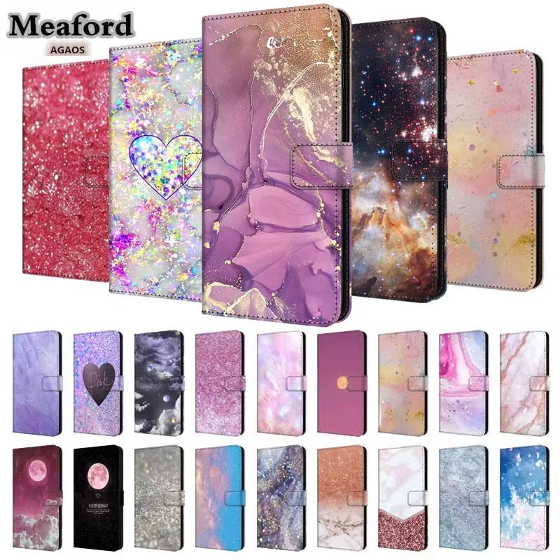 Magnetische Portemonnee Shield Voor Samsung A16 A06 A56 A26 A36reliëf Leer Case Beschermer Boek Flip Cover Galaxy A 16 06 56 36 26