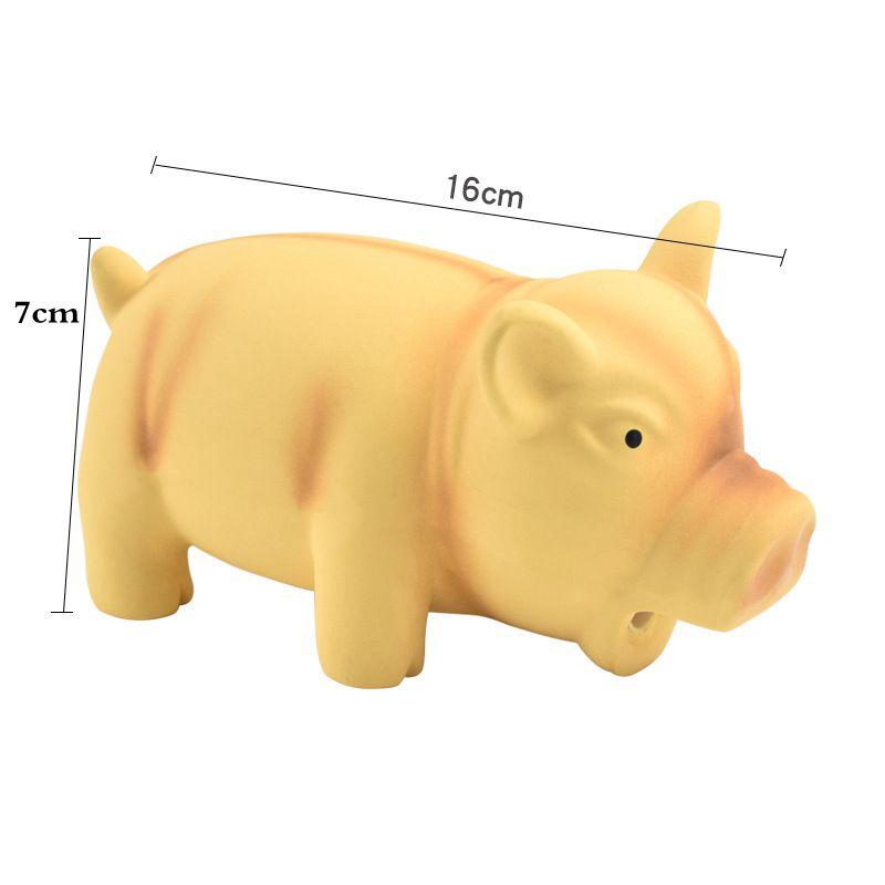 Pet Dog Toy Squeaky Rubber Toy Dog Latex Chew Toy Pig Shape Bite Resistant Puppy Sound Toy For Small Medium Large Dog Toy